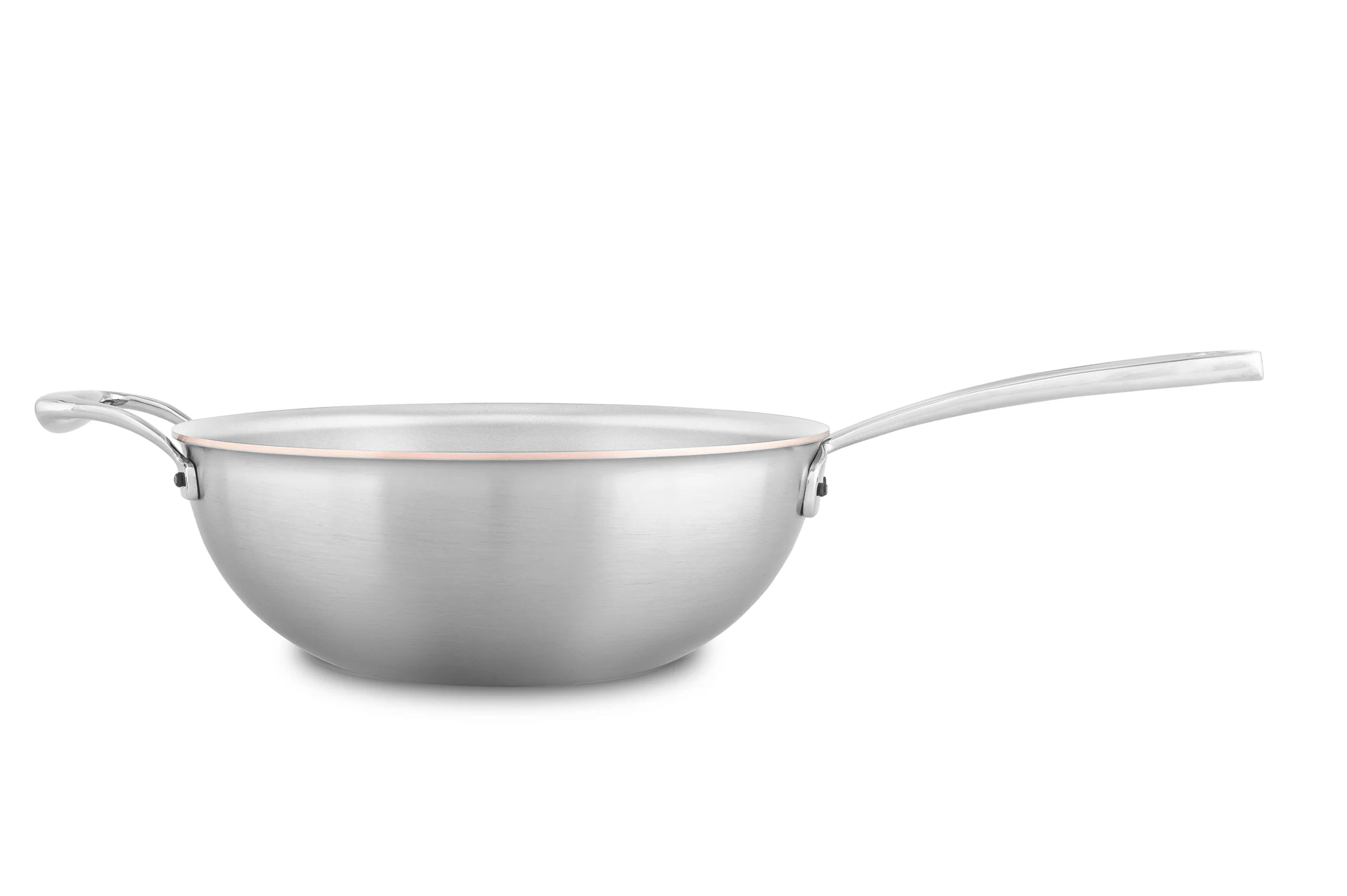 Copper Coeur Stir Fry Pan — front view