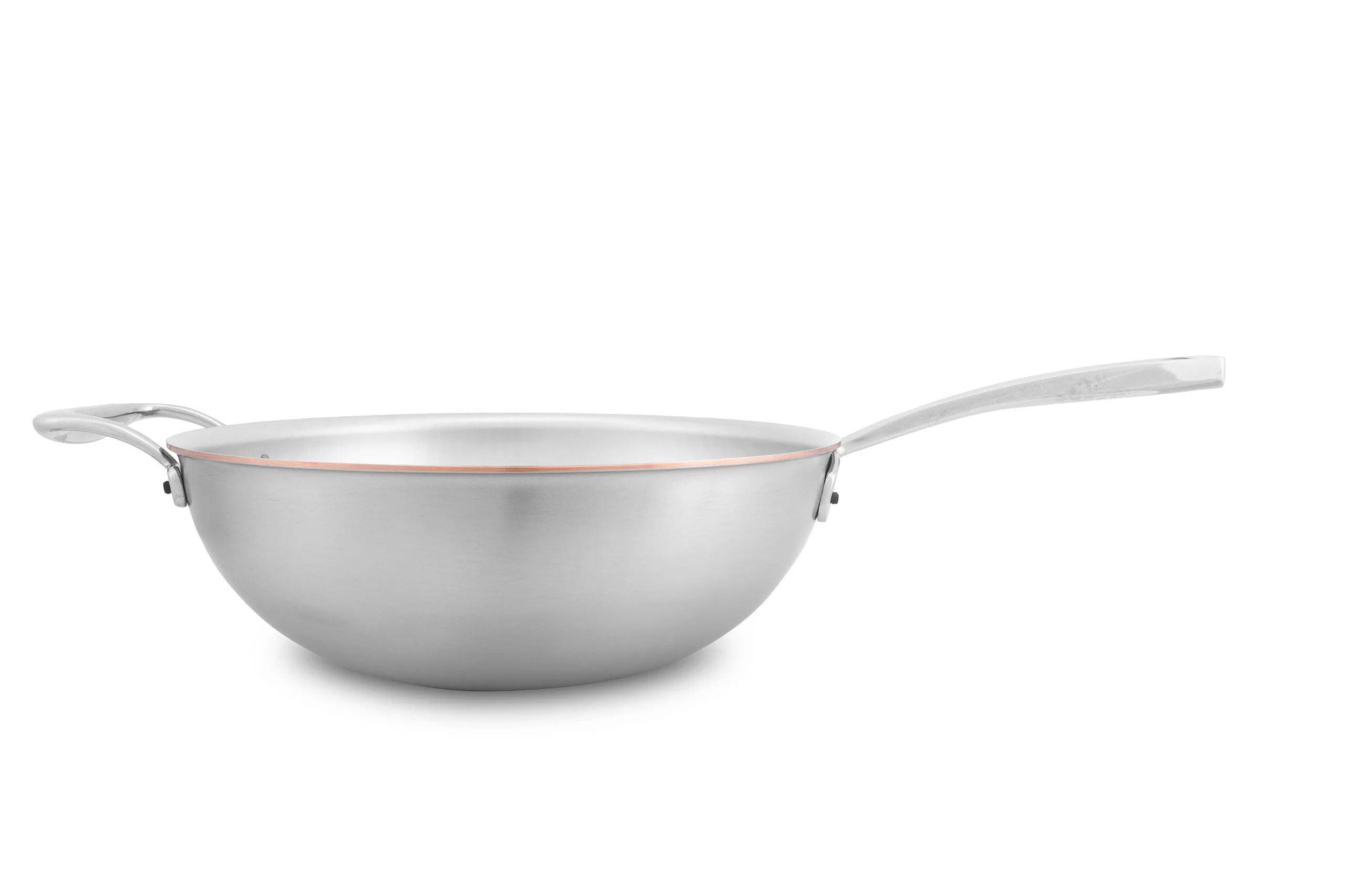 Copper Coeur Wok — 28 cm (11.0 in) w/ loop handles, main product image